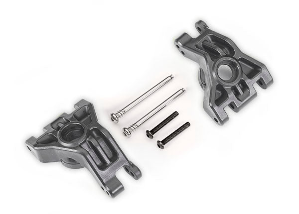 TRA9050-GRAY 9050-GRAY Front L&R Extreme Heavy Duy Stub Axle Carriers, Gray