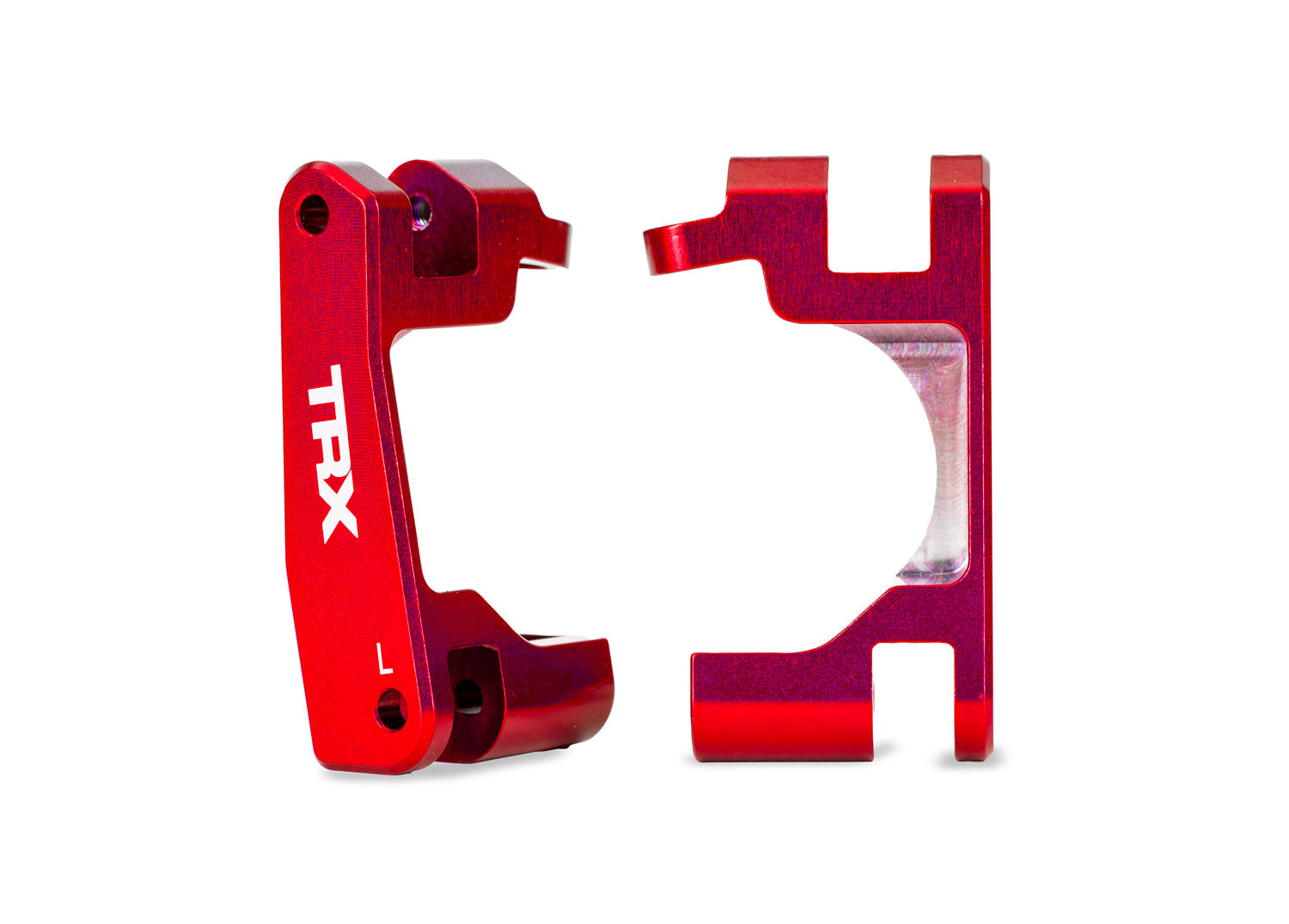 TRA9063-RED 9063-RED Aluminum Caster Blocks, Left & Right, Red