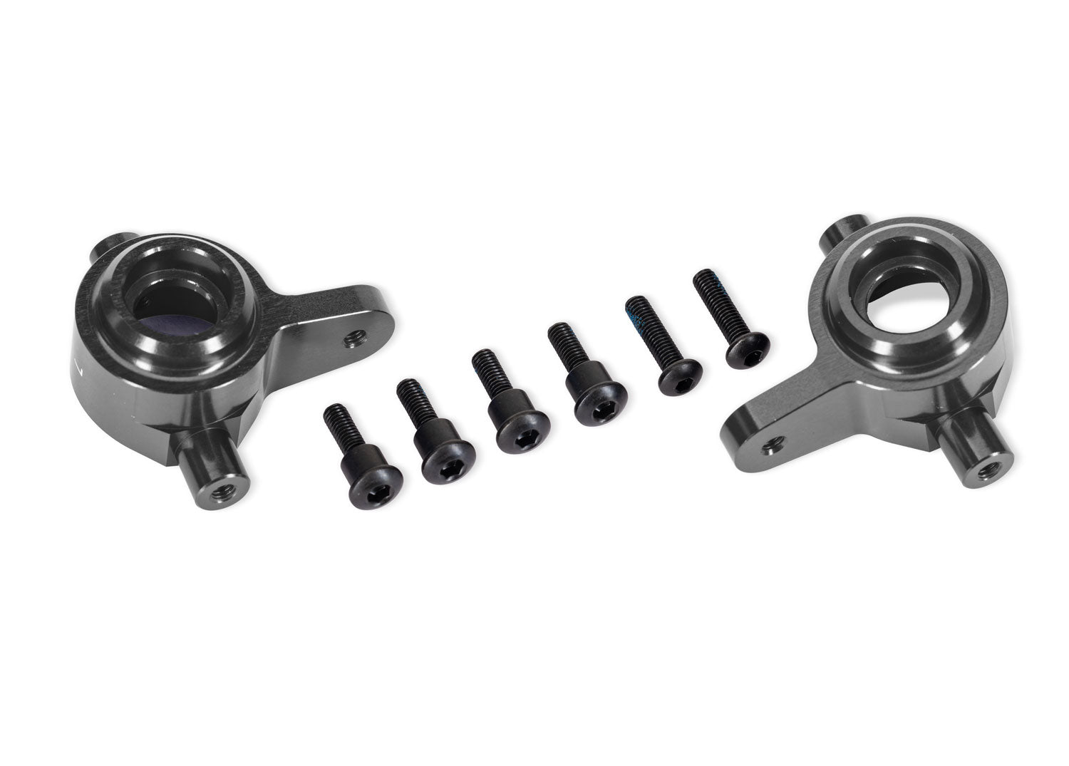 TRA9064-GRAY 9064-GRAY Aluminum Steering Blocks, Left & Right, Gray