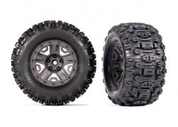 TRA9072-GRAY 9072-GRAY Sledgehammer Tires & 2.8" Wheels, Charcoal Gray (2)