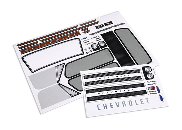 TRA9113 9113 Decal sheets for the 1969 and 1972 Blazer body