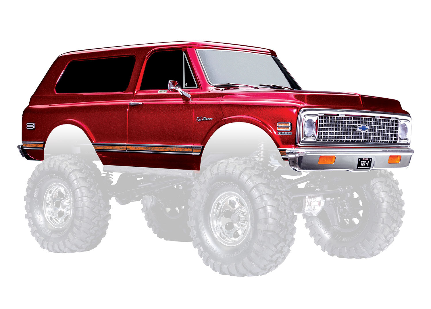 TRA9130-RED 9130-RED TRX-4 1972 Blazer Body Kit, Red