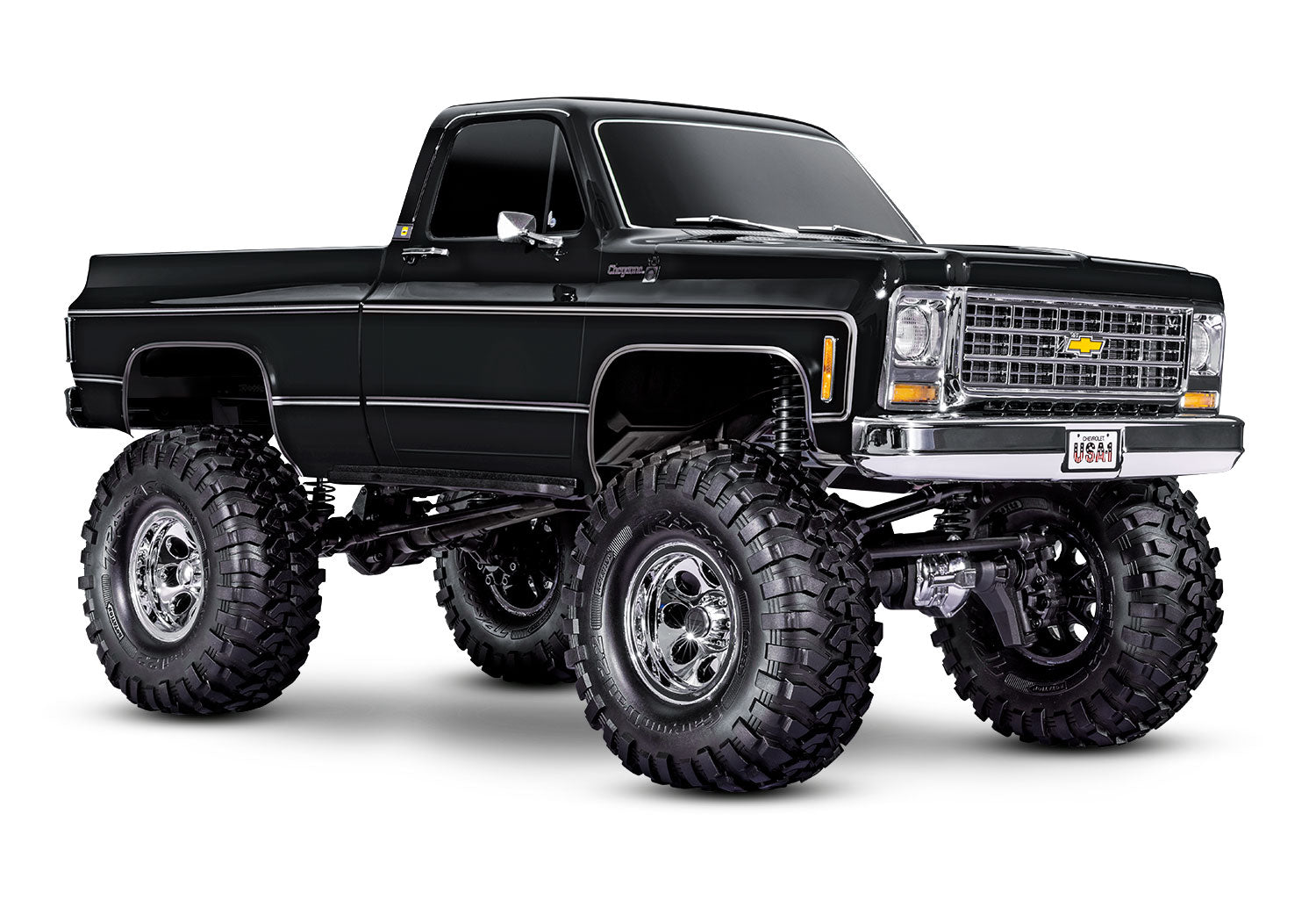 TRA92056-4-BLK 92056-4-BLK TRX-4 1979 Chevy K10 1/10 4X4 Crawler RTR, Black
