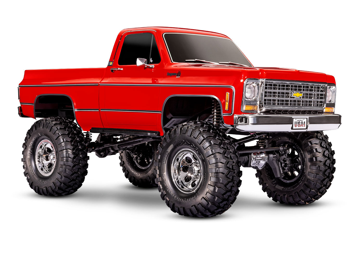 TRA92056-4-RED 92056-4-RED TRX-4 1979 Chevy K10 1/10 4X4 Crawler RTR, Red