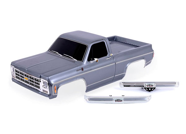 TRA9212-SLVR 9212-SLVR TRX-4/Chevrolet K10 Truck Body, Silver