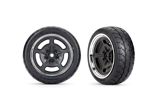TRA9372 9372 Factory Five Hot Rod 2.1" Response Tires, Front, Black/Chrome (2)