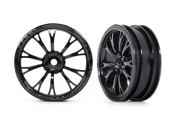 TRA9472 9472 Weld Racing Drag Wheels, Front, Gloss Black (2)