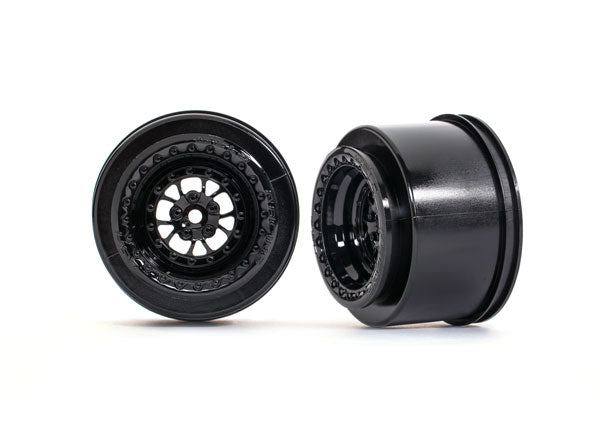 TRA9473 9473 Weld Racing Drag Wheels, Rear, Gloss Black (2)