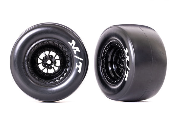 TRA9476 9476 Mickey Thompson ET Rear Drag Tires on Weld Wheels, Sticky Compound, Black (2)