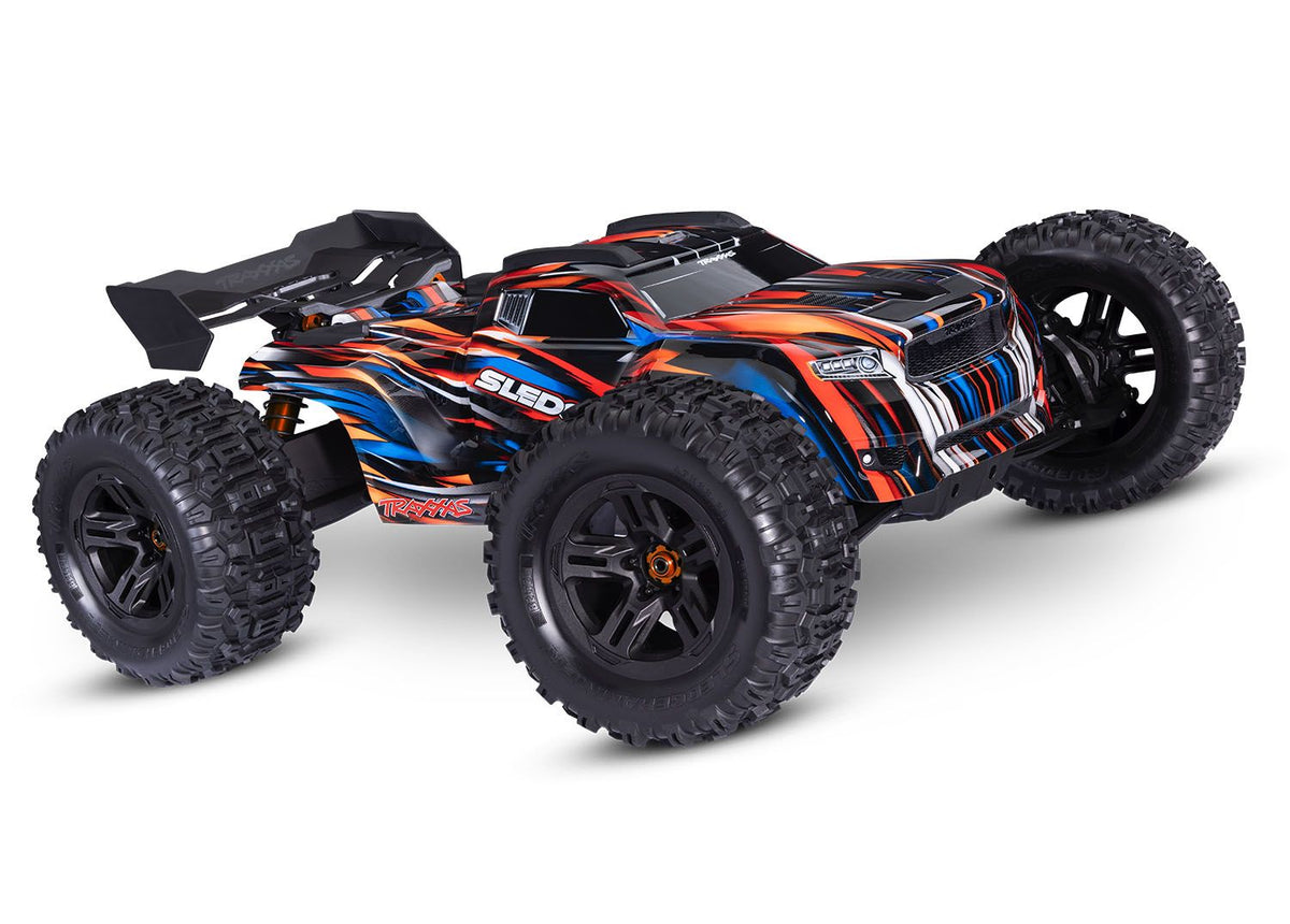 TRA95096-4-ORNG 95096-4-ORNG Sledge 1/8 4X4 Monster Truck RTR, Orange