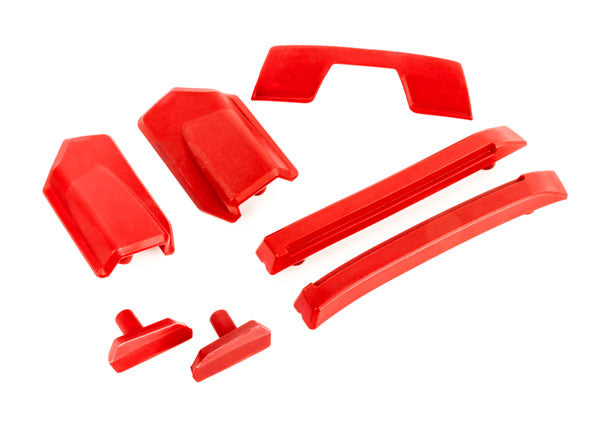 TRA9510R 9510R Reinforcement Set for Sledge Body, Red