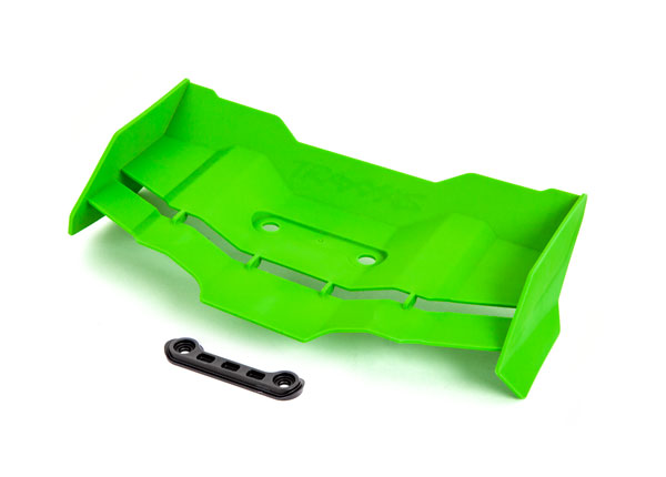 TRA9517G 9517G Rear Wing w/ Washer & 4x12mm Screws (2), Green