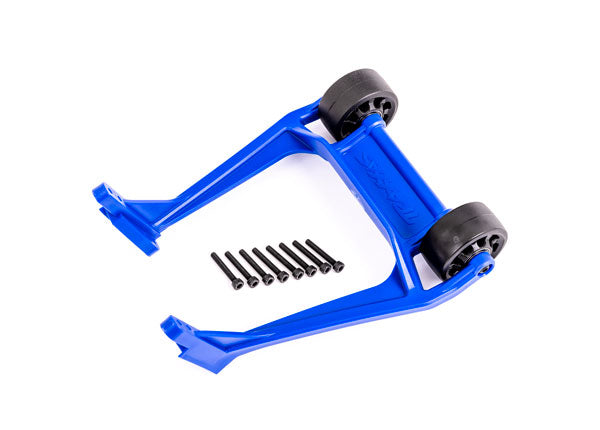 TRA9576X 9576X Wheelie Bar w/ 3x20mm CS (8), Blue