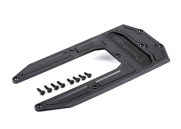 TRA9623 9623 Aluminum Chassis Skidplate, Black