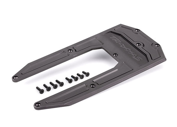 TRA9623A 9623A Aluminum Chassis Skidplate, Graphite Gray