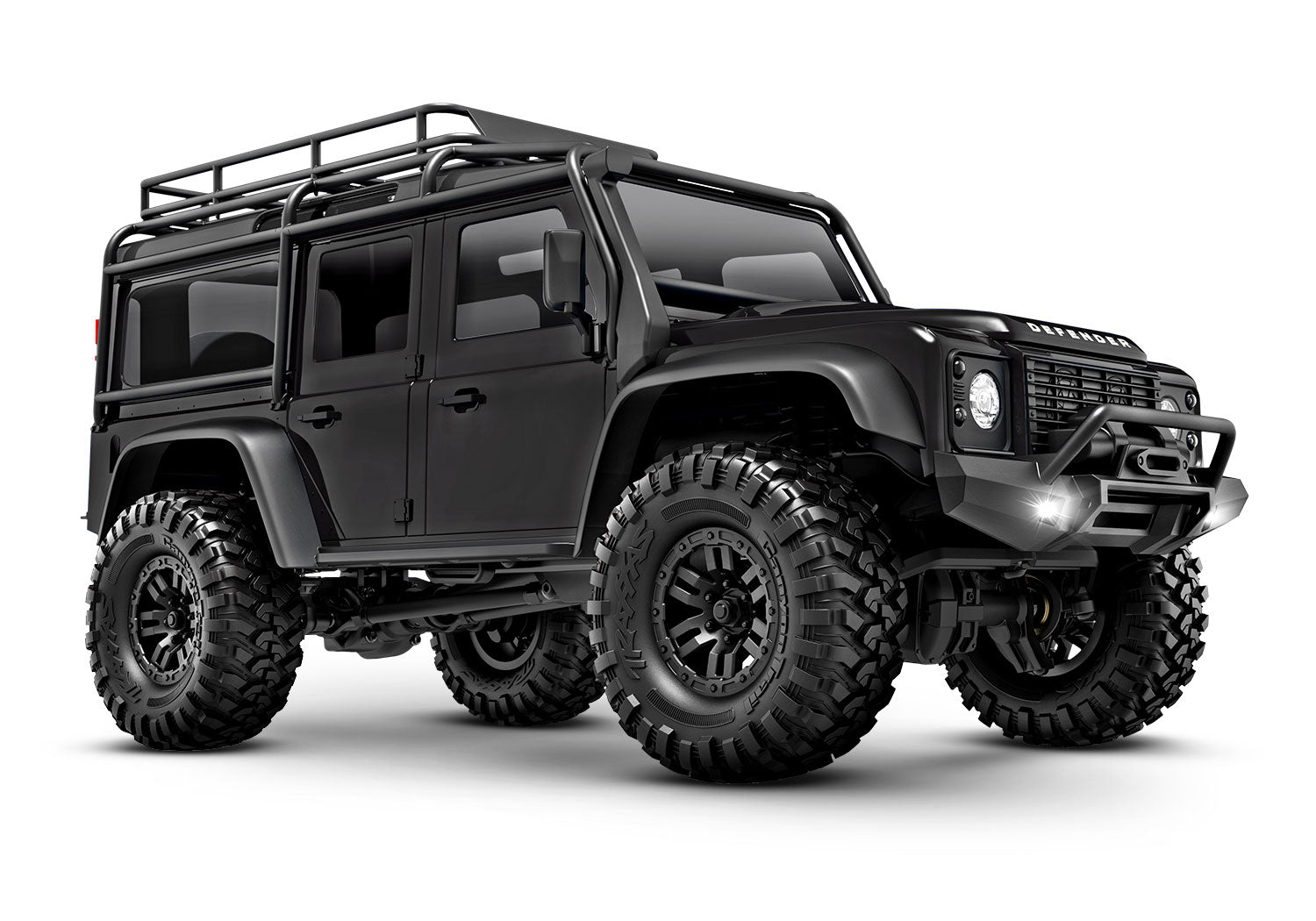 TRA97054-1-BLK 97054-1-BLK TRX-4M Land Rover Defender 1/18 4X4 Crawler RTR, Black