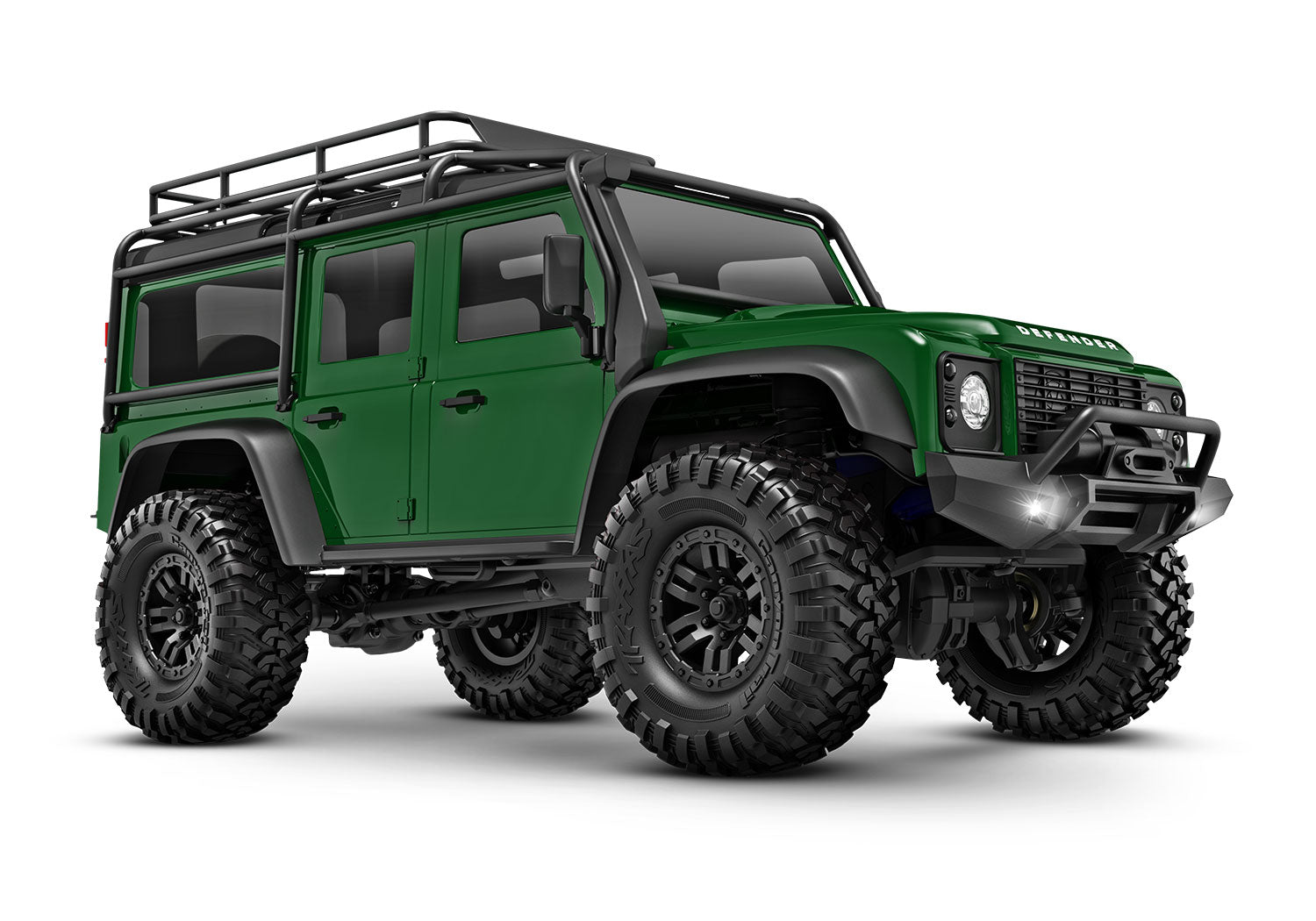 TRA97054-1-GRN 97054-1-GRN TRX-4M Land Rover Defender 1/18 4X4 Crawler RTR, Green