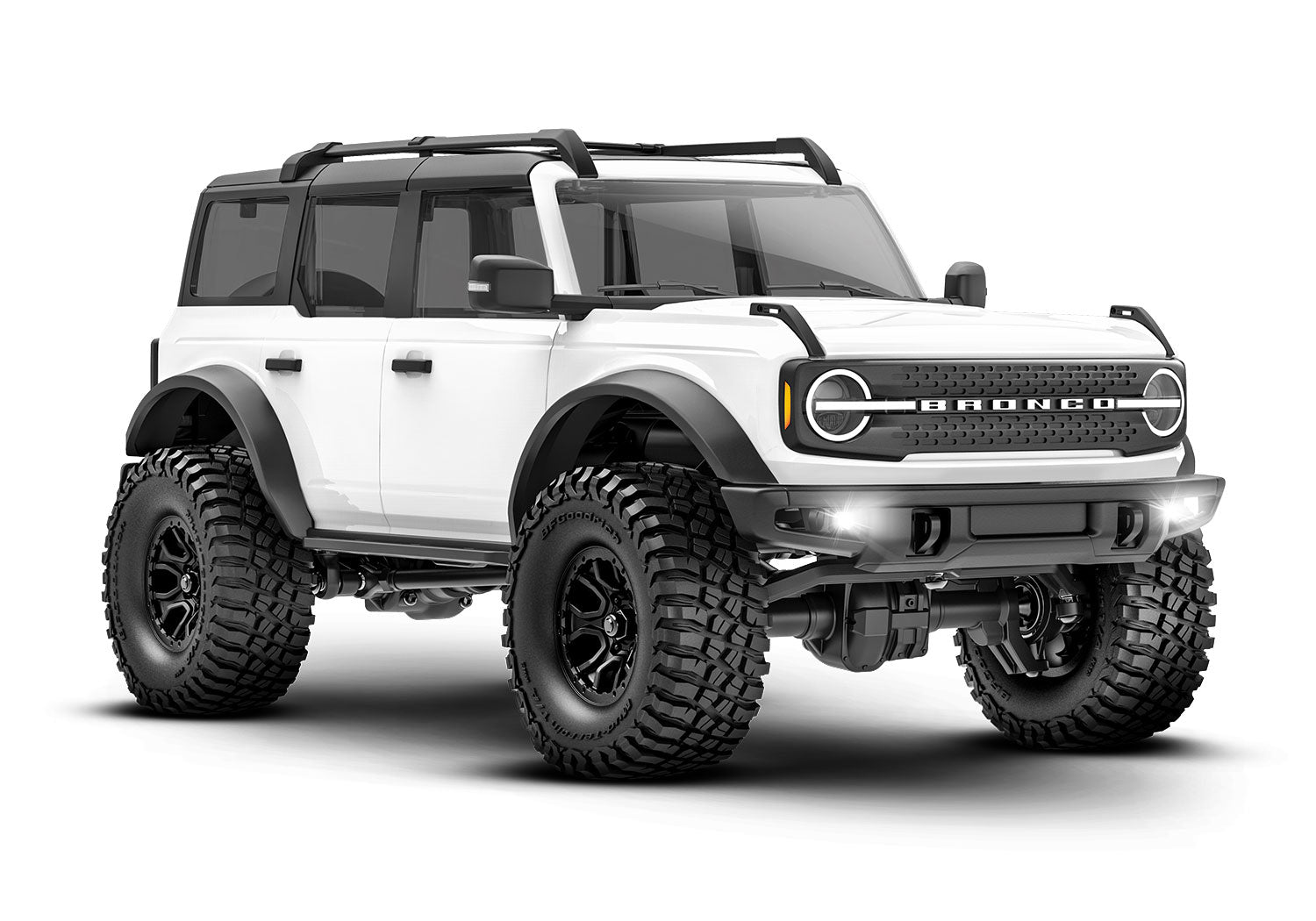 TRA97074-1-WHT 97074-1-WHT TRX-4M Ford Bronco 1/18 4X4 Crawler RTR, White