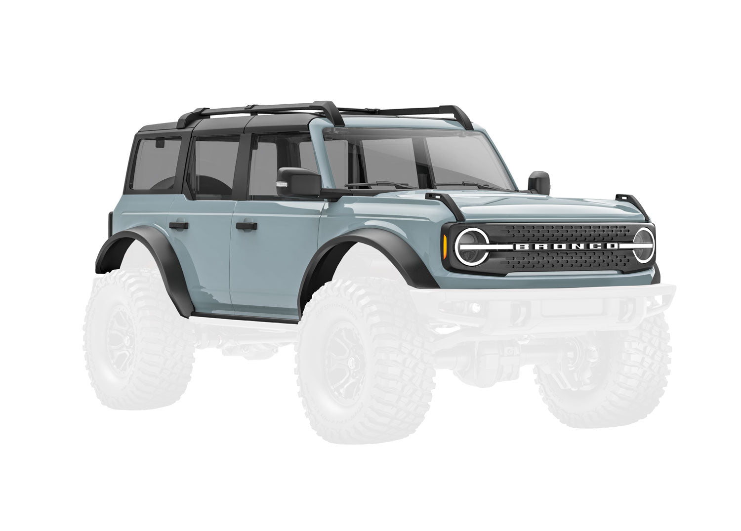 TRA9711-GRAY 9711-GRAY Complete Ford Bronco Body, Cactus Gray