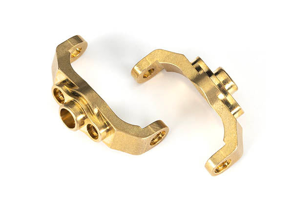 TRA9733 9733 Left & Right Caster Block, Brass