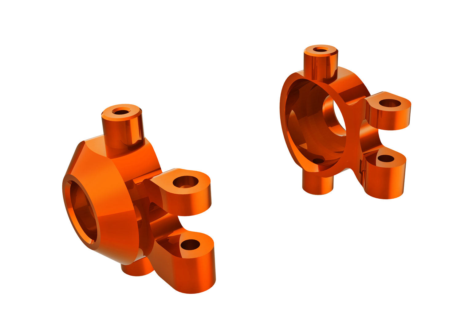 TRA9737-ORNG 9737-ORNG Steering Blocks w/ 2.5x12mm BCS & 2x6mm SS, Orange