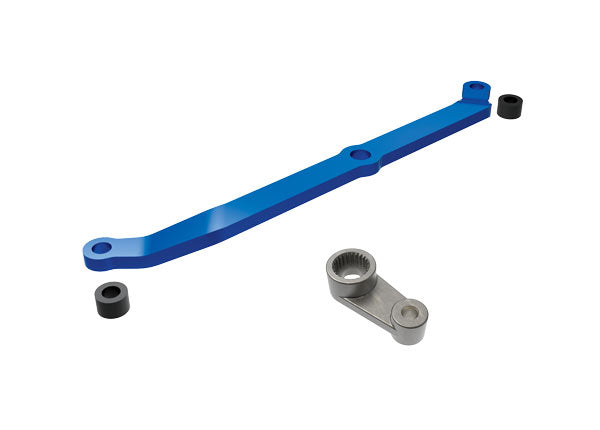 TRA9748-BLUE 9748-BLUE Aluminum Steering Link, Blue