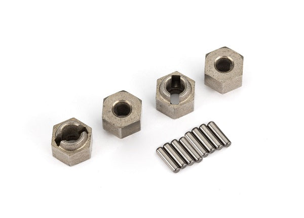 TRA9750A 9750A 7mm Hex Steel Wheel Hubs w/ Axle Pins