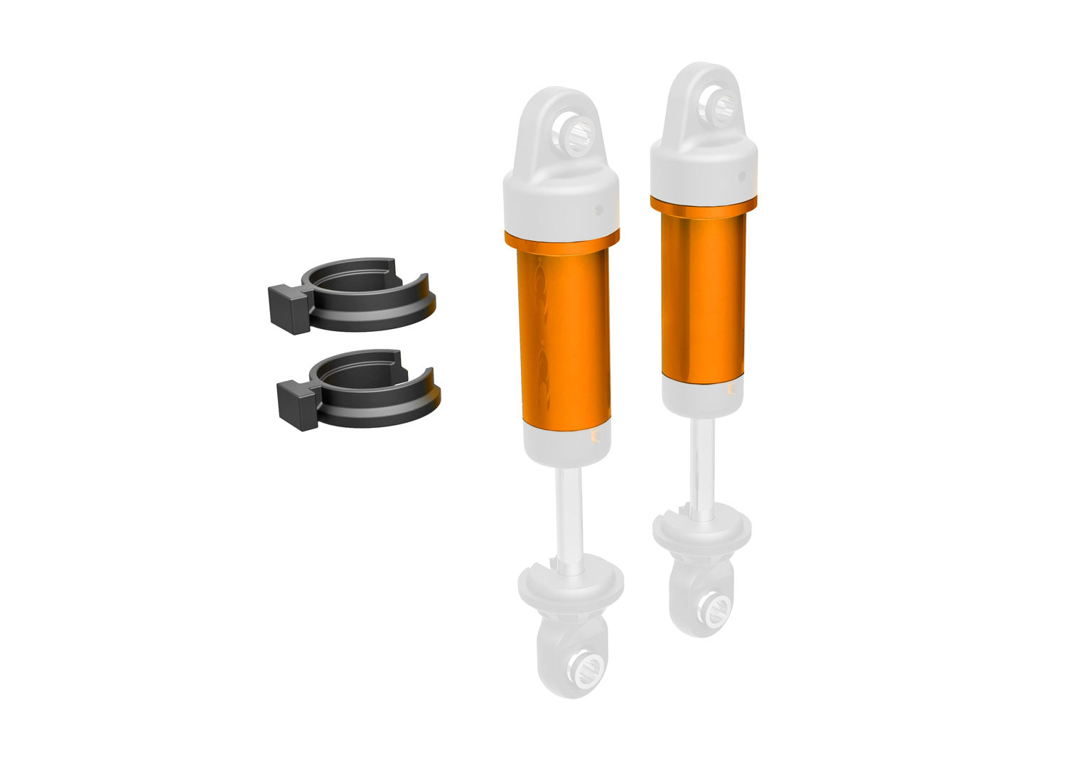 TRA9763-ORNG 9763-ORNG GTM Aluminum Shock Body, Orange