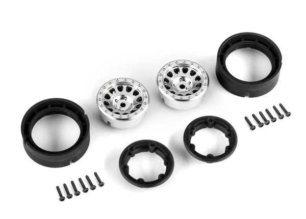 TRA9781-SATIN 9781-SATIN 1.0" Wheels w/ 105 Beadlock, Satin Chrome