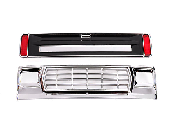 TRA9819-BLK 9819-BLK Front Grille & Tailgate Panel, Black