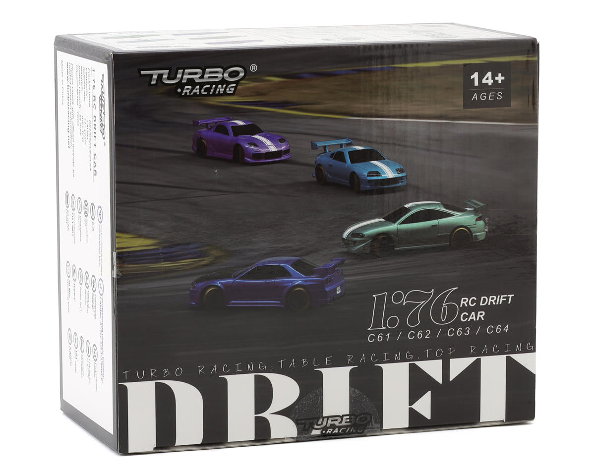 C64 1/76 2WD Drift Car RTR Combo, Green
