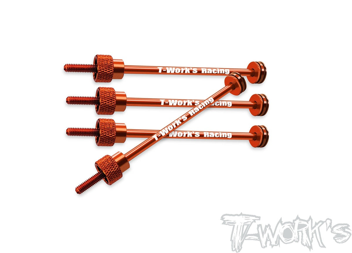 TWKTE-107O TE-107O 1/10 Touring Car Tire Holder, 100mm (4), Orange