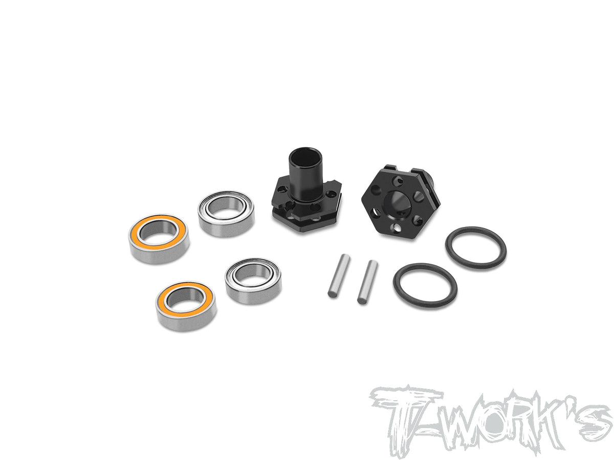 TWKTE-231-TC8-B TE-231-TC8-B Associated TC8 Wheel Hub Axle/Hex (2), +0.5mm