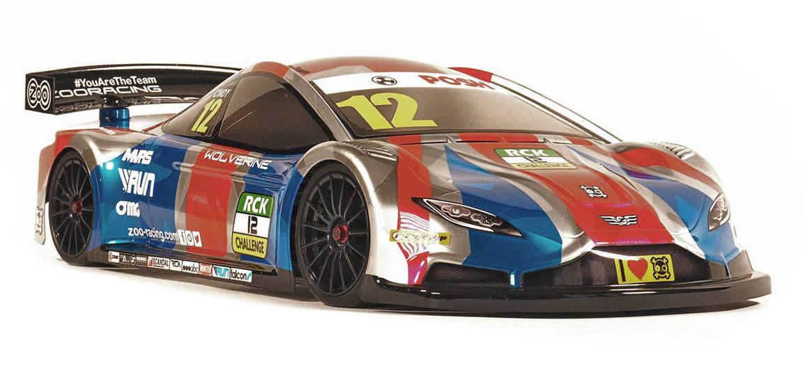 ZOO-ZR-0015-04 ZR-0015-04 Wolverine Max Airlite 1/10 Touring Car Body, Clear