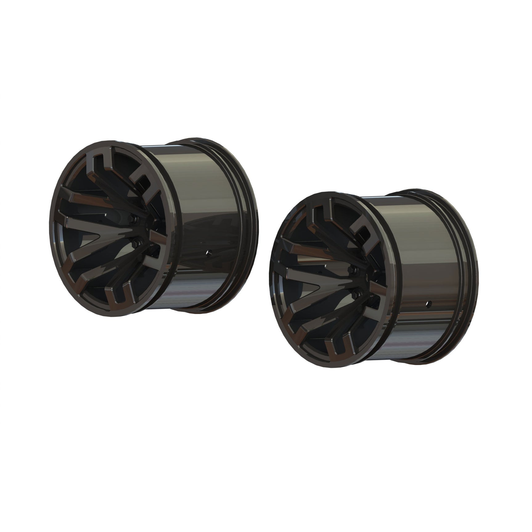 AR510099 AR510099 1/10 MT 2.8 Wheels, 14mm Hex, Blk Chrome