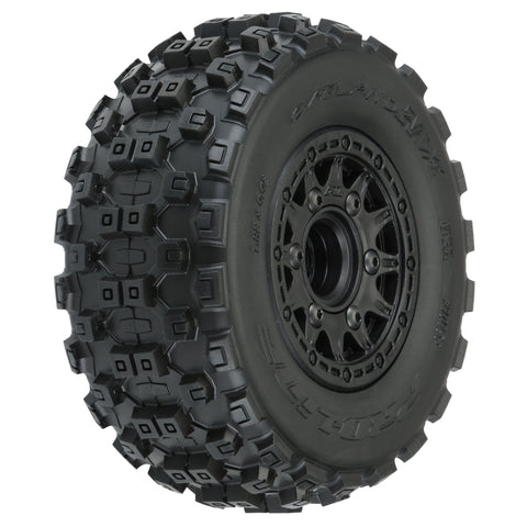 Pro-Line 10156-10 Badlands MX SC 2.2/3.0" Tires, Raid Black Wheels