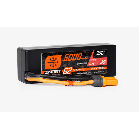 Spektrum SPMX53S30H5 Smart 3S G2 LiPo Battery, 5000mAh 30C, IC5 Plug