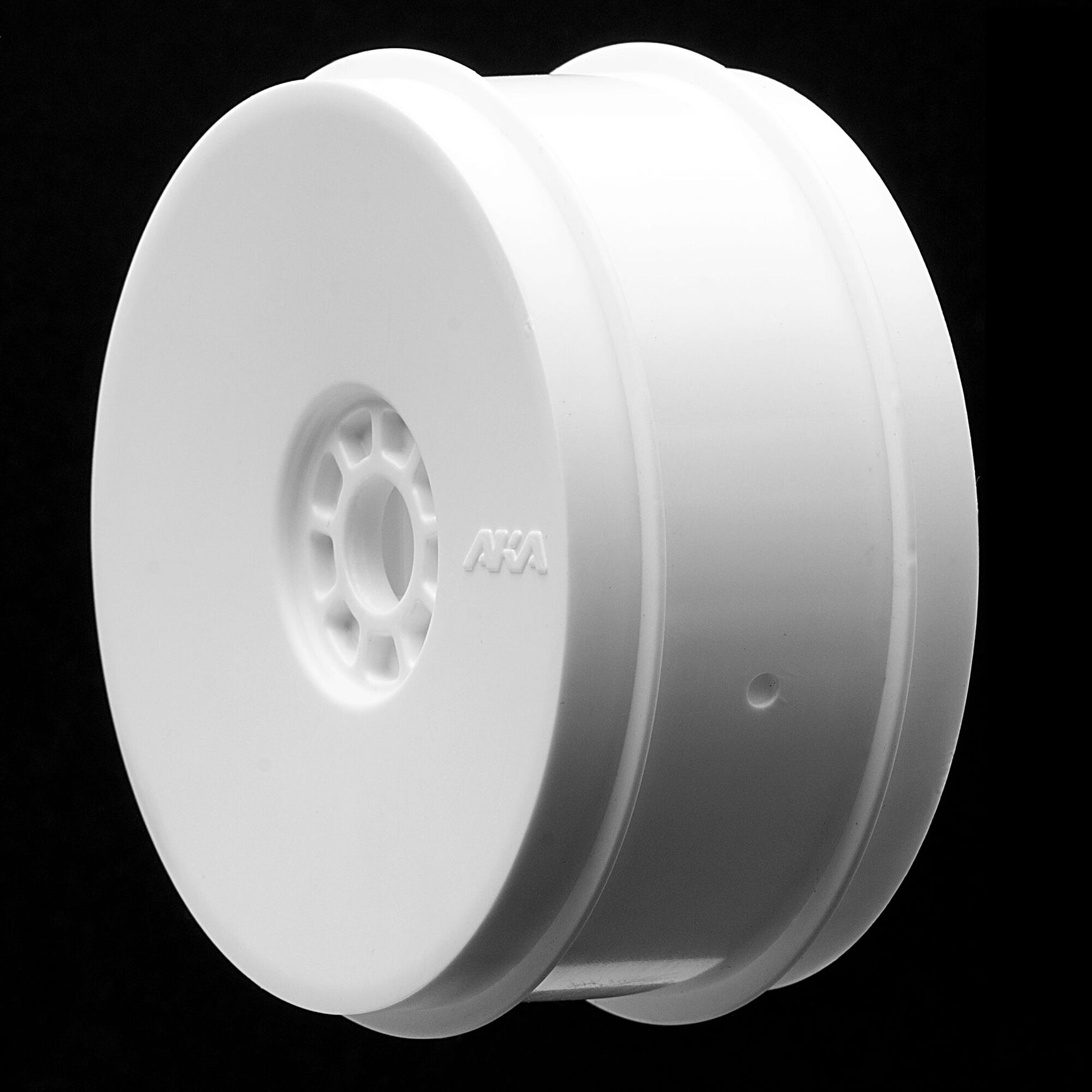 AKA24003W 24003W EVO 1/8 Buggy Wheels, White (4)