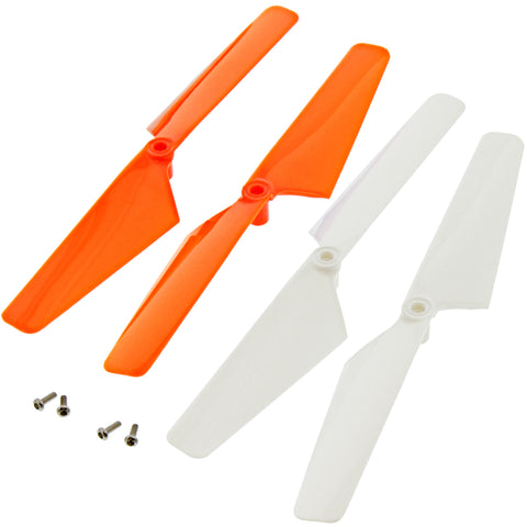 Traxxas LaTrax Alias Quadcopter 2 Orange & 2 White Rotor Blades & Screws