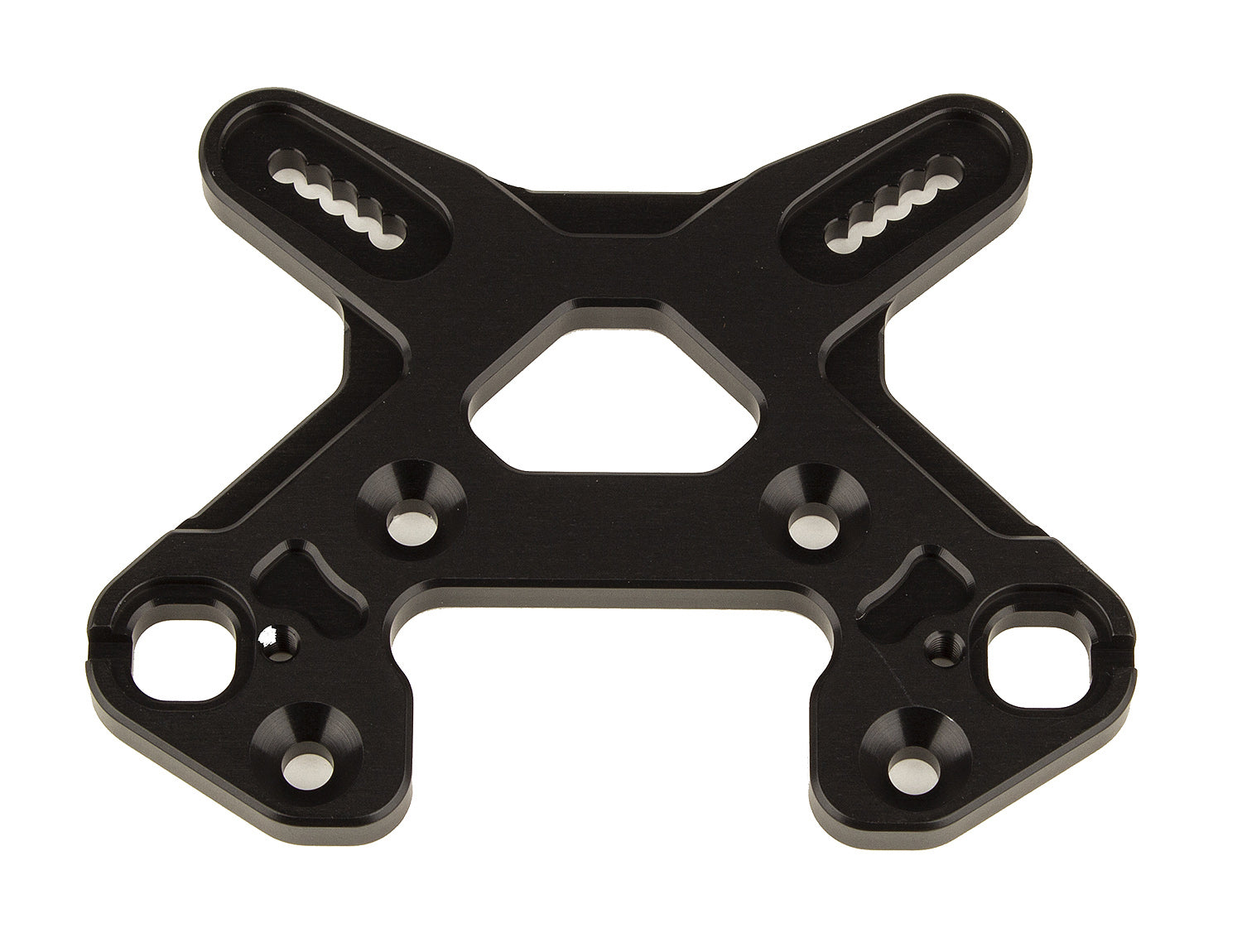 ASC81502 81502 RC8B4 Front Shock Tower, Black Aluminum