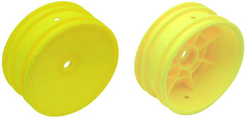 Team Associated 9691 Front Buggy Hex Wheels, 12mm, Yellow