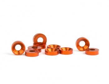 AVDAVCS-M3-ORG AVCS-M3-ORG Aluminum M3 Countersunk Washer, Orange