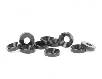 AVDAVCS-M4-BLK AVCS-M4-BLK Aluminum M4 Countersunk Washers, Black