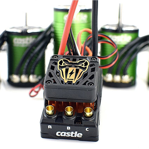 Castle Creations 010-0166-03 Copperhead 10 Sensored ESC & 6900Kv Motor Combo