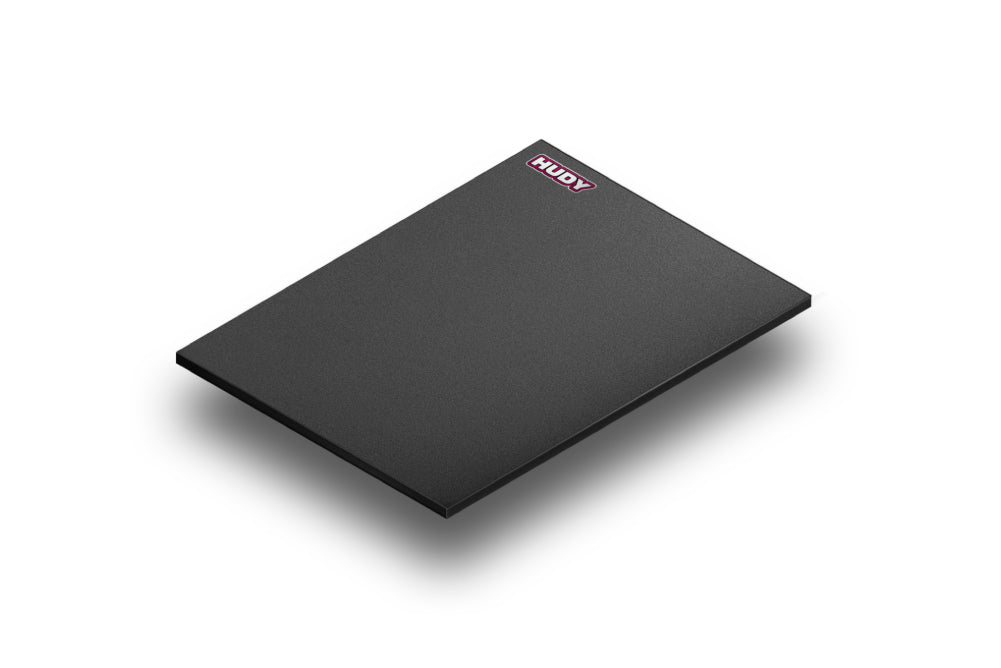 HUD108303 108303 Flat Lightweight Set-Up Board 1/10 & 1/12 On-Road, Dark Gray
