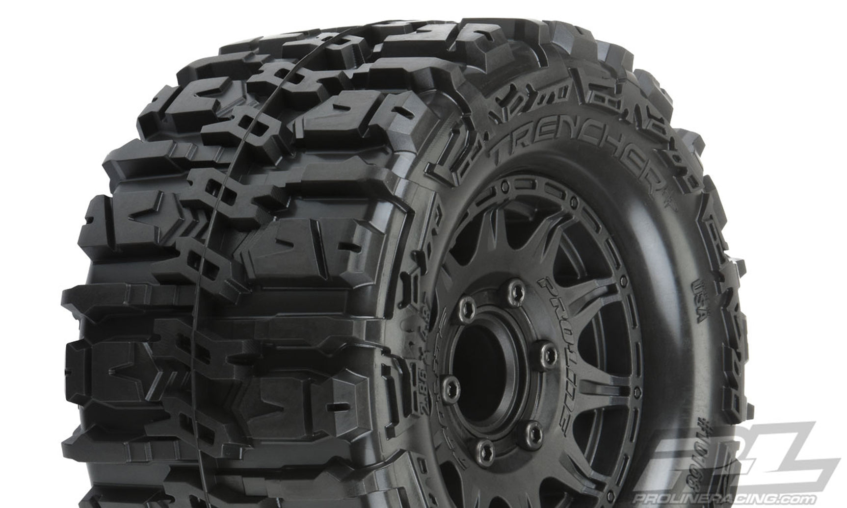 PRO10168-10 10168-10 Trencher HP 2.8" Truck Tires, Raid Black Wheels