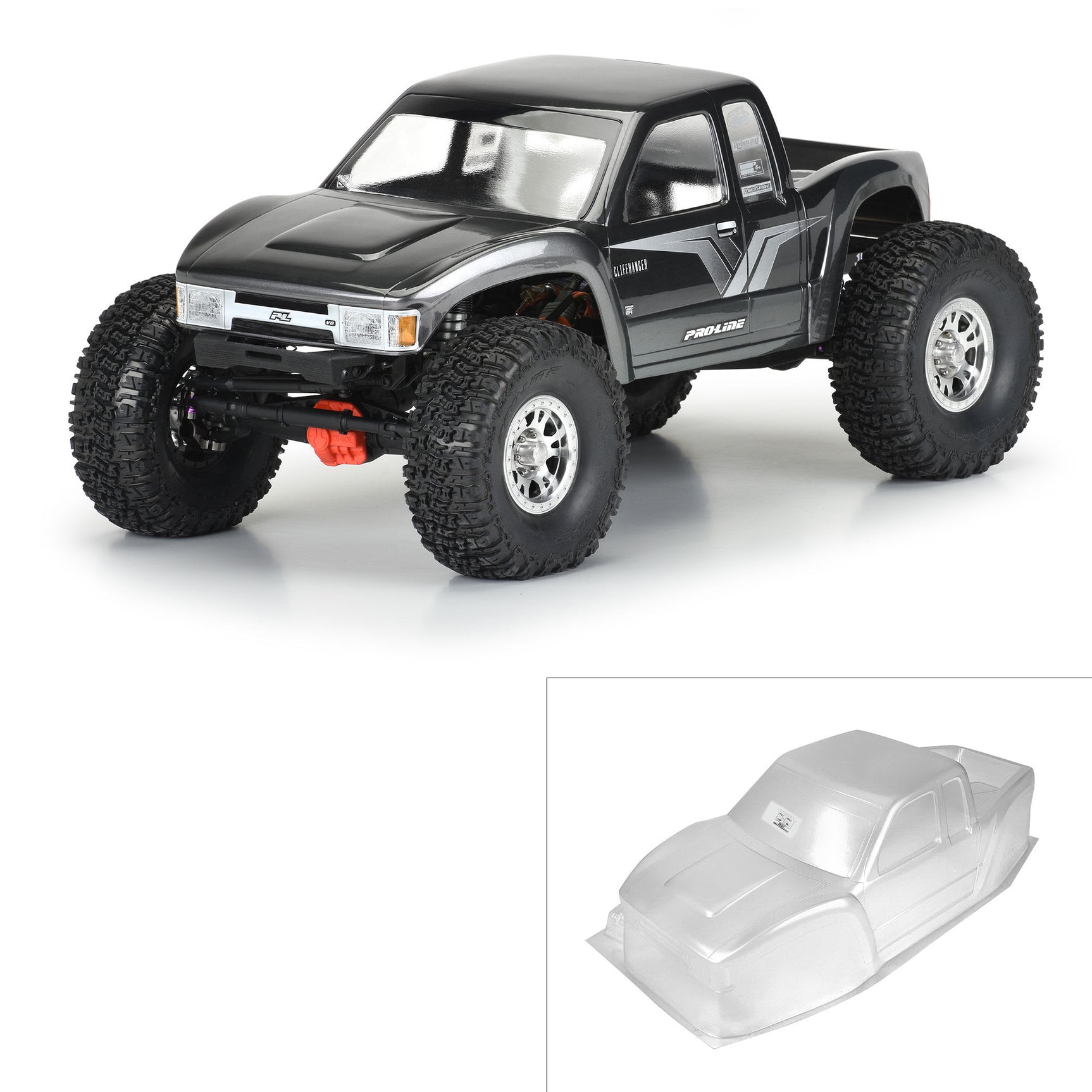 PRO3566-00 3566-00 Cliffhanger HP Body, 12.3" WB Crawlers, Clear