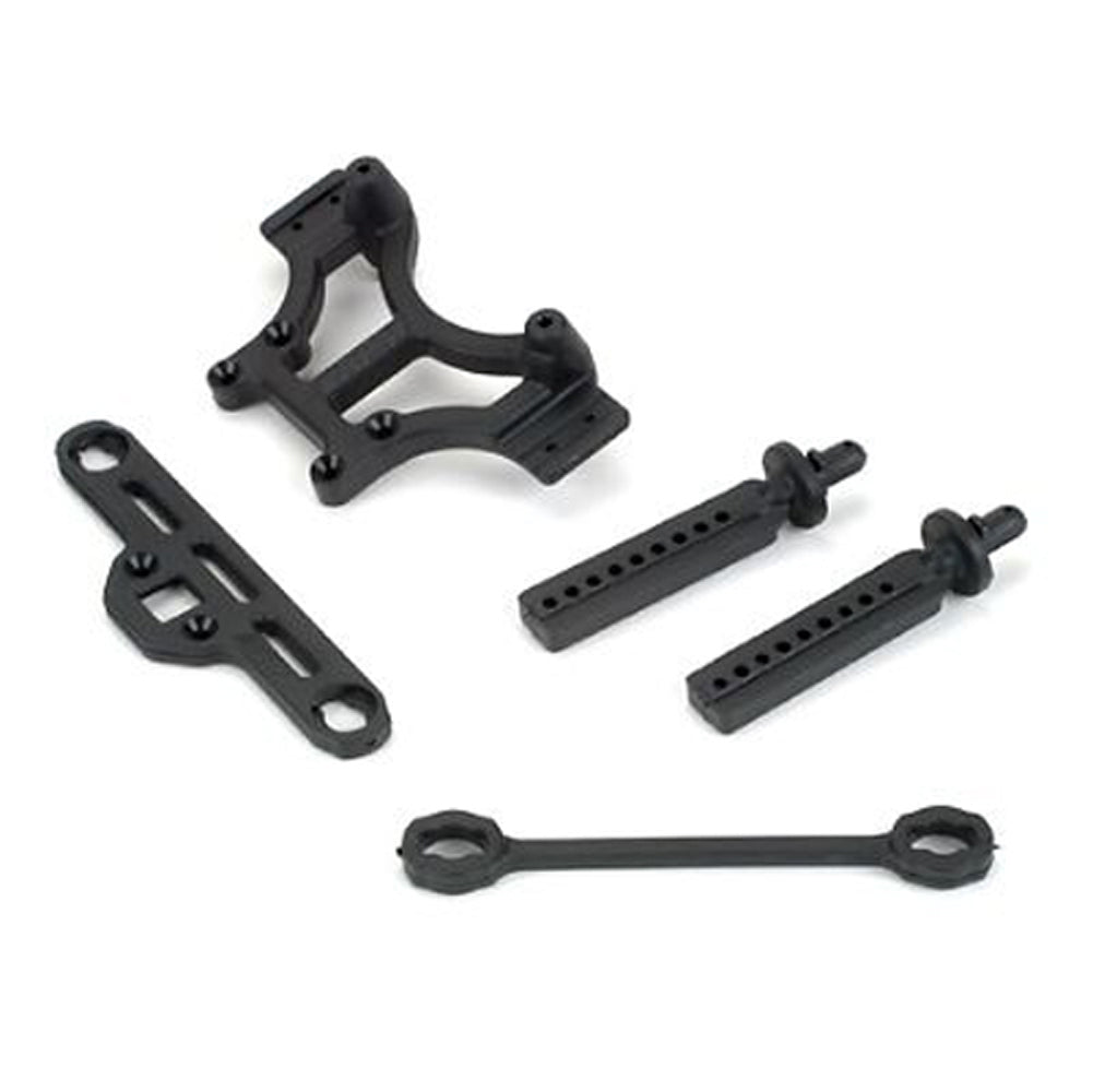 RPM80162 80162 Shock Tower & Body Mounts, Black