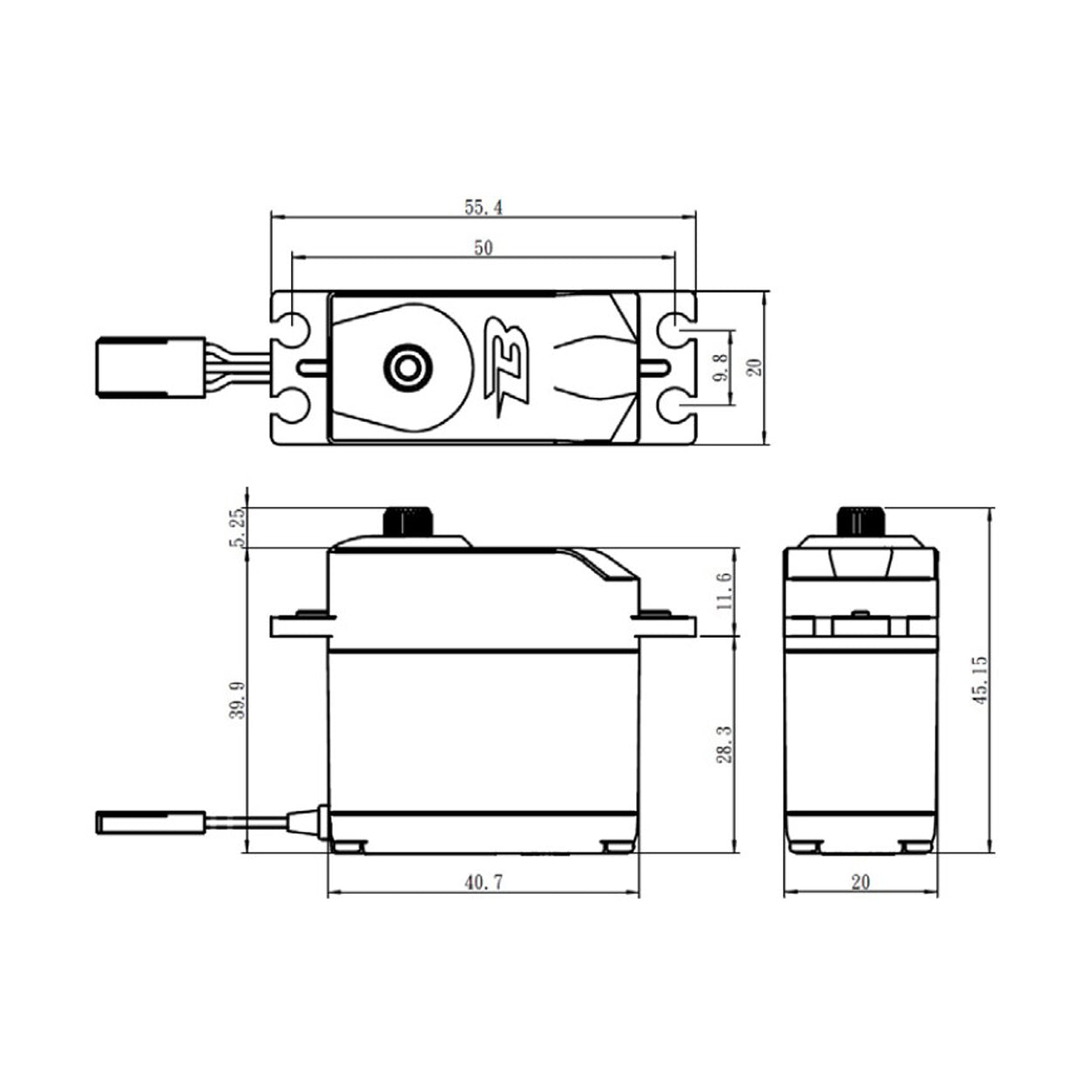 Budget Analog 6V Metal Gear Servo, .15 / 111oz