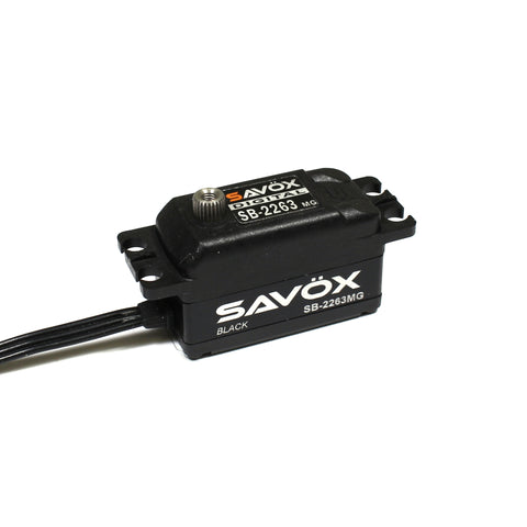 Savox SB2263MG-BE Low Profile Digital 6.0v Servo, Black Edition